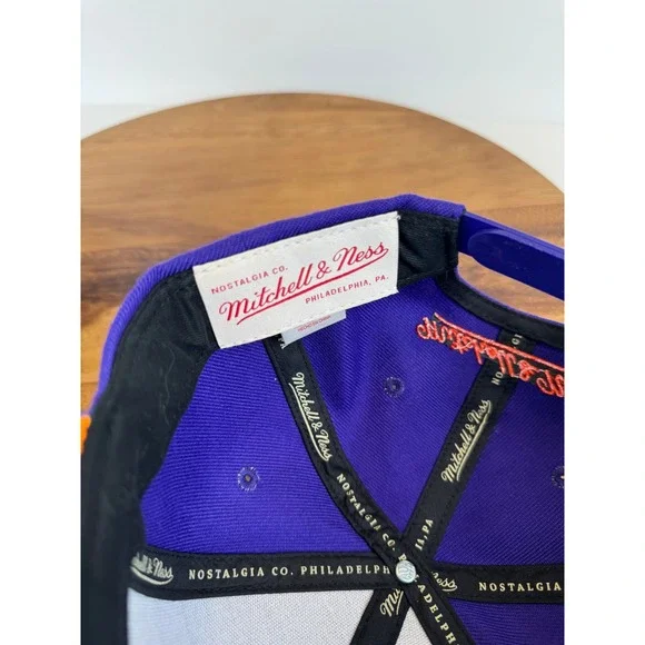 Phoenix Suns Swingman Hat Cap Mitchell & Ness Hardwood Classic Snapback Mauve - Picture 9 of 14